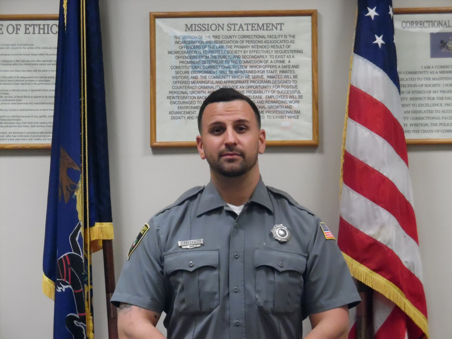 Jonathan Freeswick is the Pike County Correctional Officer of the Year for 2021.
